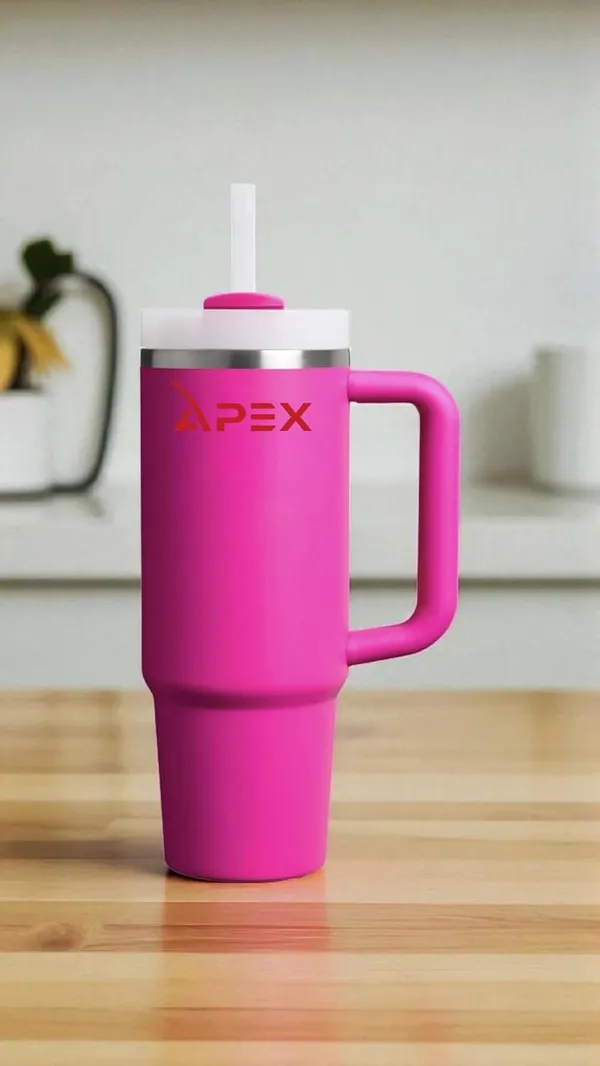 Dark_Pink_Stainless_Steel_Insulated_Tumbler_With_Handle