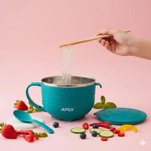 Green_Soup_Bowl_With_Lid_And_Spoon
