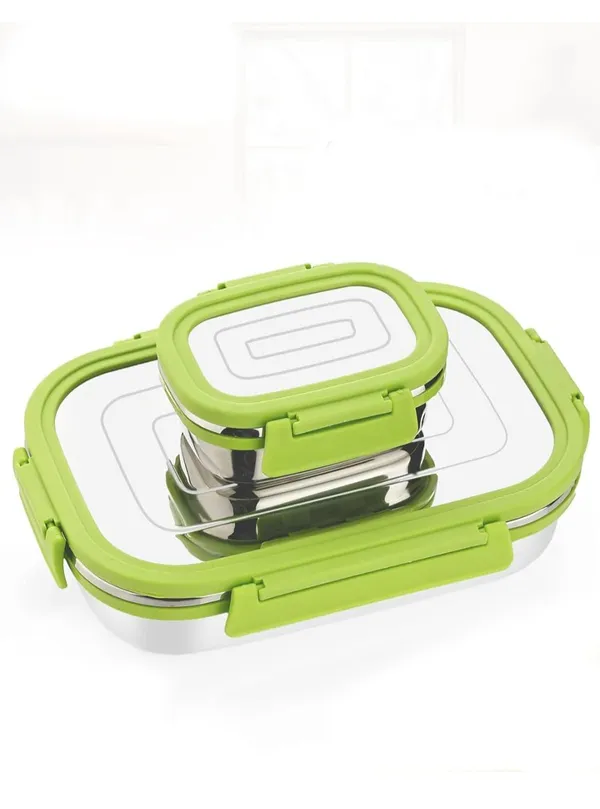 Green_Stainless_Steel_Lunch_Box_Set_With_Detachable_Locks