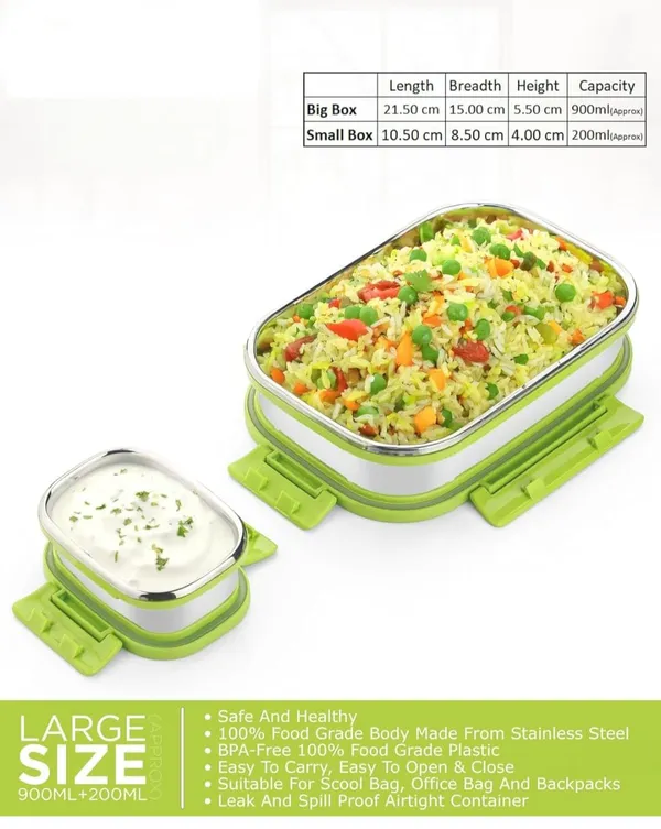 Green_Stainless_Steel_Lunch_Box_Set_With_Detachable_Locks