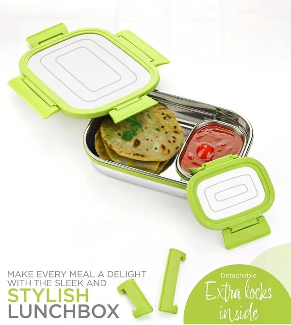 Green_Stainless_Steel_Lunch_Box_Set_With_Detachable_Locks