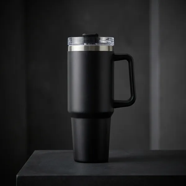 Black_Stainless_Steel_Travel_Mug_With_Handle