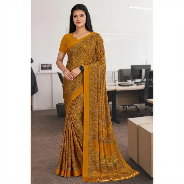 Multicolor_Printed_Saree_With_Blouse_For_Women