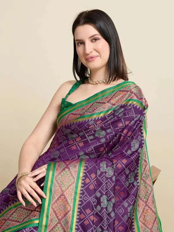 Purple_Vaibhavi_Silk_Saree_With_Unstitched_Blouse_Piece