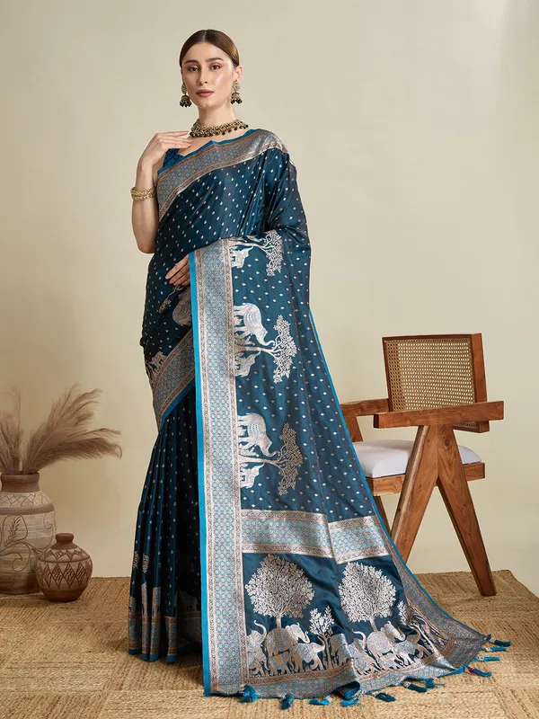 Elephant_Rajgharana_Silk_Saree_With_Unstitched_Blouse_Piece