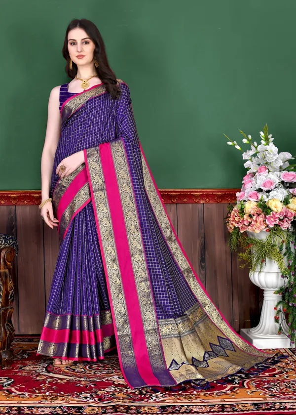 Violet_Nx_Silk_Saree_With_Unstitched_Blouse_Piece