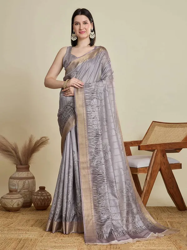 Grey_Abhilasha_Cotton_Saree_With_Unstitched_Blouse_Piece