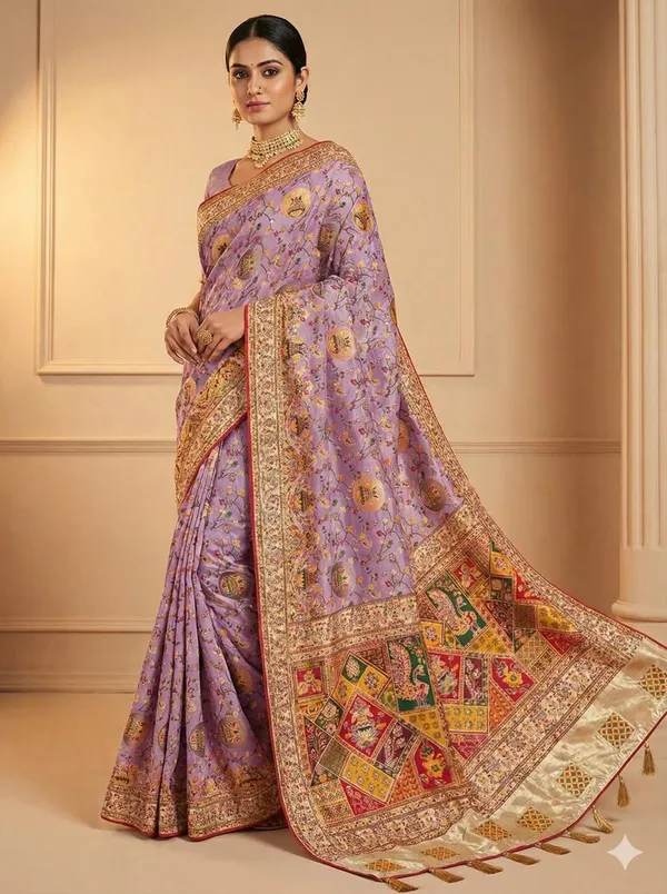 Dusk_Purple_Riva_Silk_Saree_With_Unstitched_Blouse_Piece