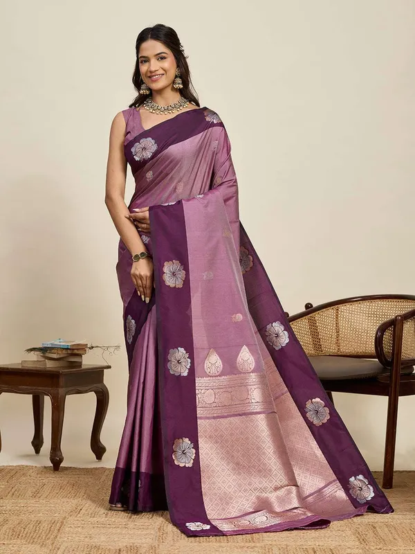 Turkish_Rose_Aamarapali_Silk_Saree_With_Unstitched_Blouse_Piece