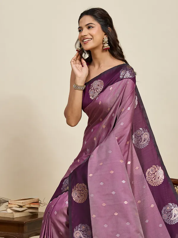 Turkish_Rose_Aamarapali_Silk_Saree_With_Unstitched_Blouse_Piece
