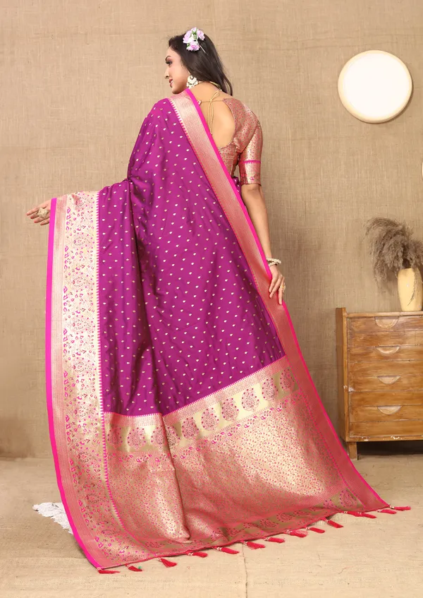 Wine_Shriya_Silk_Saree_With_Unstitched_Blouse_Piece