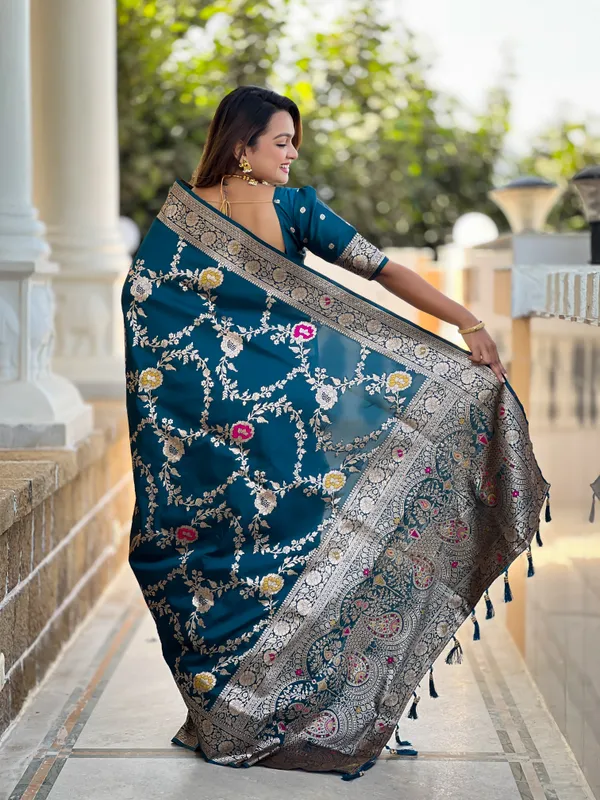 Morpeach_Banarasi_Banarasi_Silk_Saree_With_Unstitched_Blouse_Piece