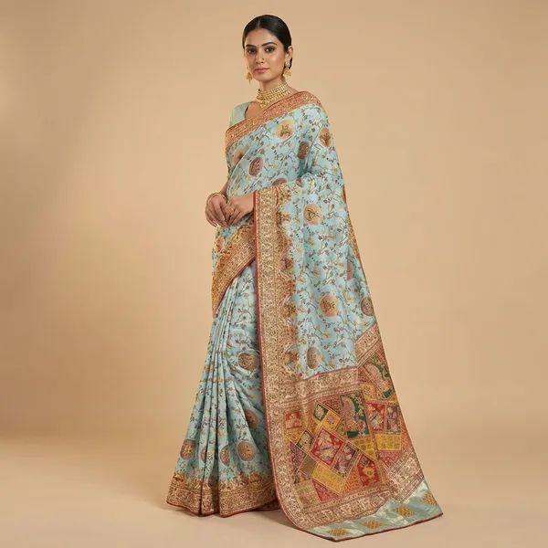 Junglemist_Riva_Silk_Saree_With_Unstitched_Blouse_Piece
