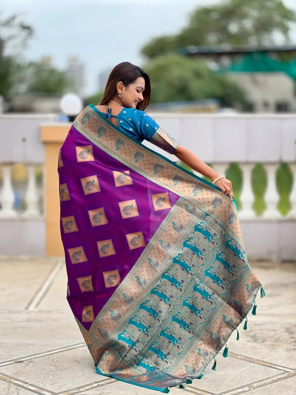 Magenta_Apurva_Silk_Saree_With_Unstitched_Blouse_Piece