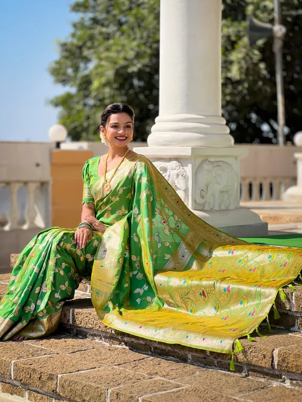 Popty_Banarasi_Silk_Saree_With_Unstitched_Blouse_Piece