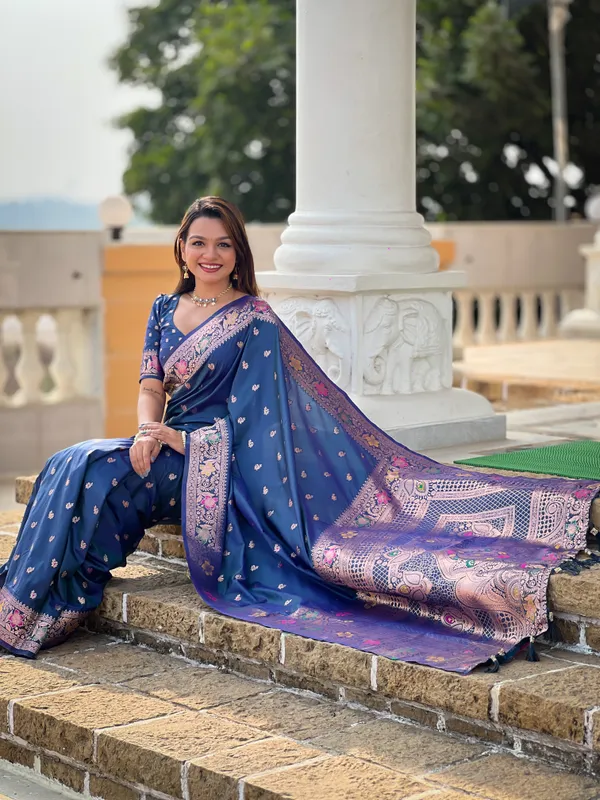 Morpeach_Banarasi_Banarasi_Silk_Saree_With_Unstitched_Blouse_Piece