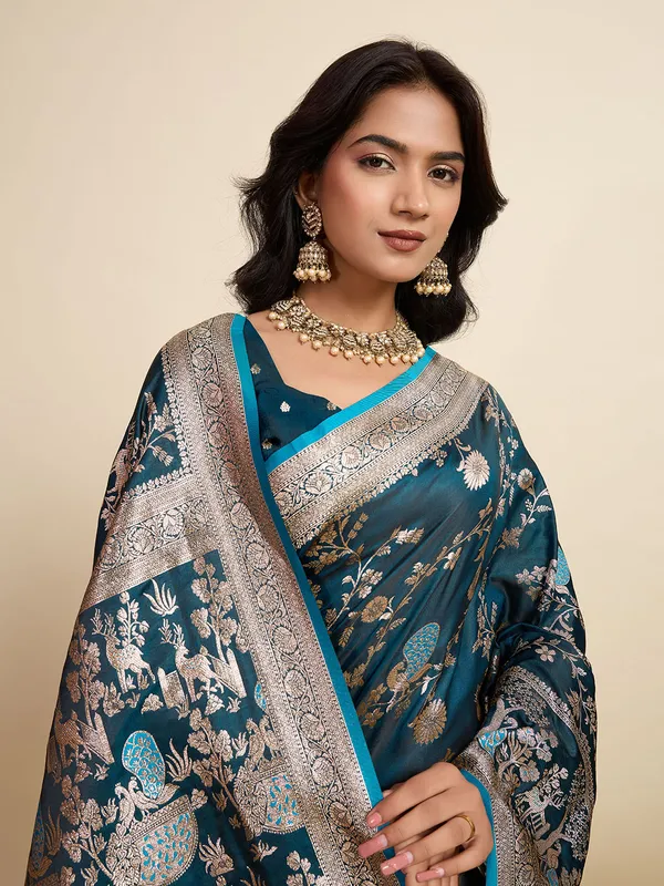 Morpinch_Rajgharana_Silk_Saree_With_Unstitched_Blouse_Piece