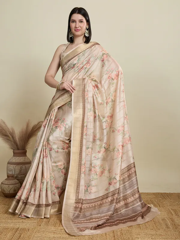 Sandy_Brown_Abhilasha_Cotton_Saree_With_Unstitched_Blouse_Piece