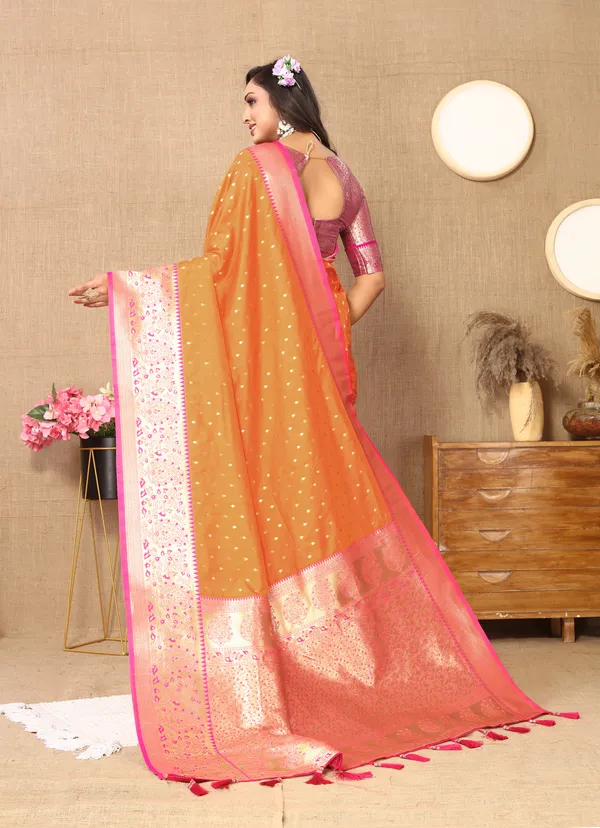 Orange_Shriya_Silk_Saree_With_Unstitched_Blouse_Piece
