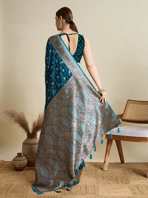 Telerama_Rajgharana_Silk_Saree_With_Unstitched_Blouse_Piece