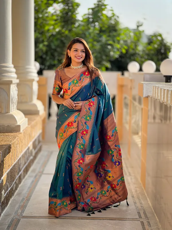 Telerama_Anuradha_Paithani_Silk_Saree_With_Unstitched_Blouse_Piece