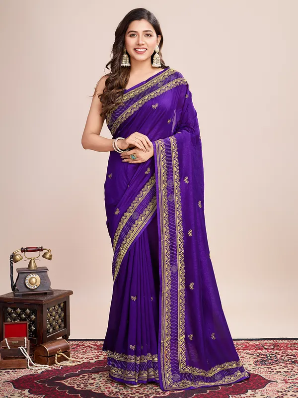 Navy_Pehna_Silk_Saree_With_Unstitched_Blouse_Piece