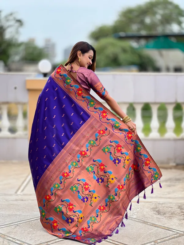 Violet_Anuradha_Paithani_Silk_Saree_With_Unstitched_Blouse_Piece