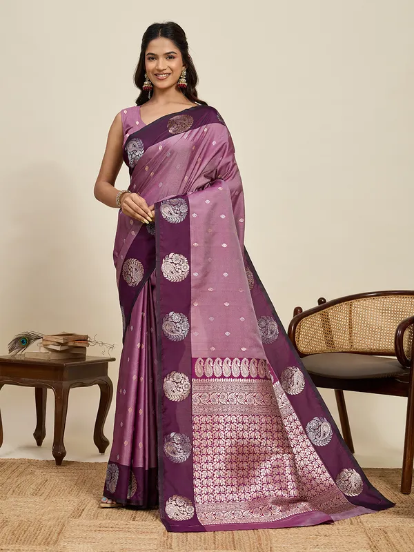 Turkish_Rose_Aamarapali_Silk_Saree_With_Unstitched_Blouse_Piece