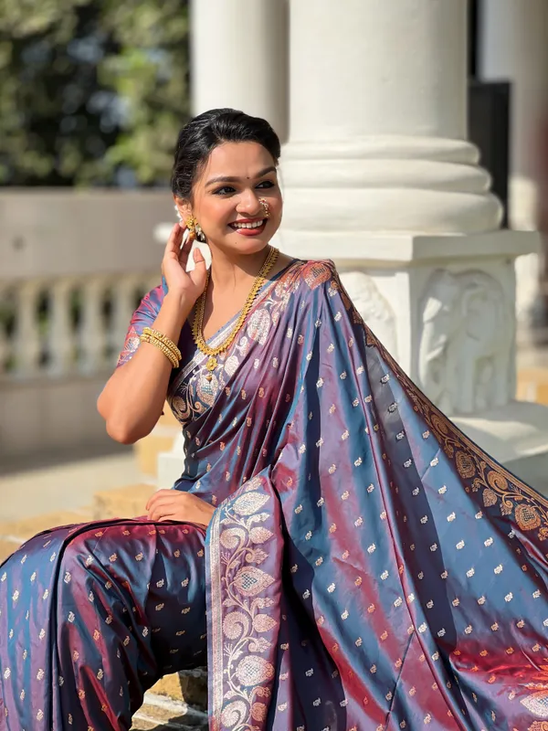 Anjir_Banarasi_Banarasi_Silk_Saree_With_Unstitched_Blouse_Piece