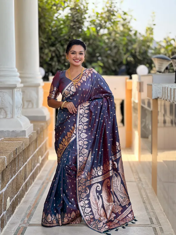 Anjir_Banarasi_Banarasi_Silk_Saree_With_Unstitched_Blouse_Piece