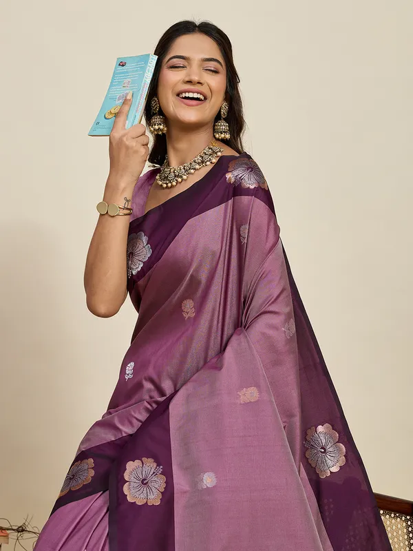 Turkish_Rose_Aamarapali_Silk_Saree_With_Unstitched_Blouse_Piece