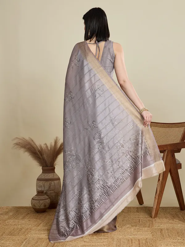 Grey_Abhilasha_Cotton_Saree_With_Unstitched_Blouse_Piece