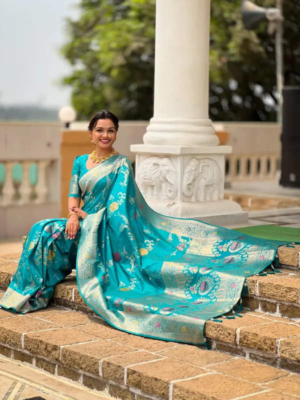 Rani_Pink_Banarasi_Banarasi_Silk_Saree_With_Unstitched_Blouse_Piece