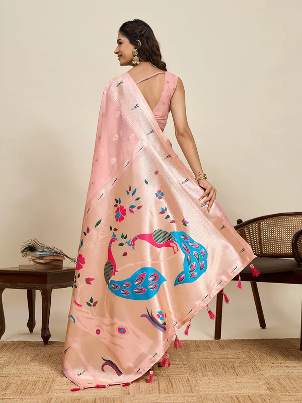 Pink_Rajavi_Silk_Saree_With_Unstitched_Blouse_Piece