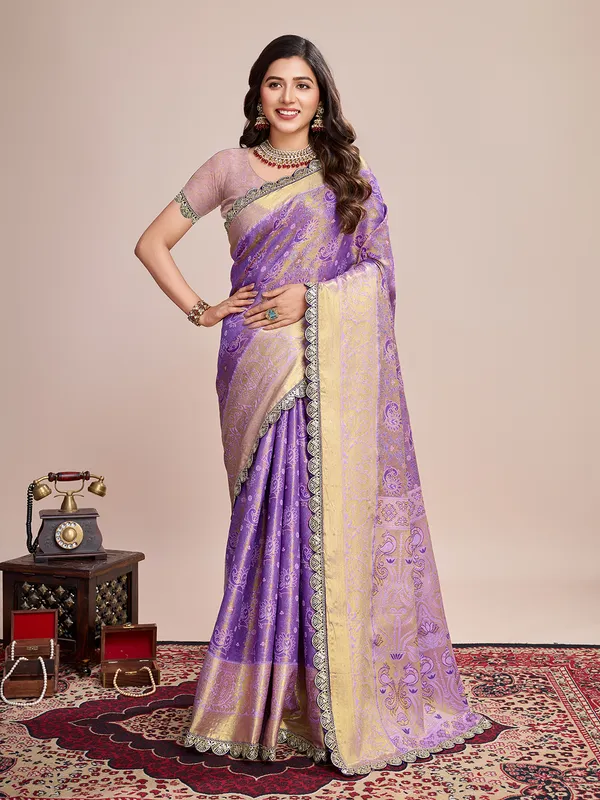 Purpleheart_Aaradhya_Silk_Saree_With_Unstitched_Blouse_Piece