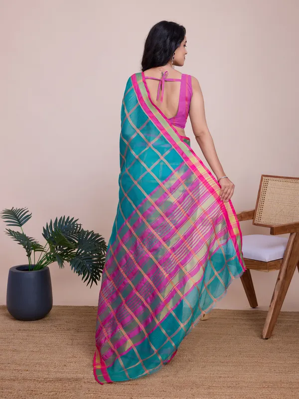 Eastern_Blue_Anupama_Silk_Saree_With_Unstitched_Blouse_Piece