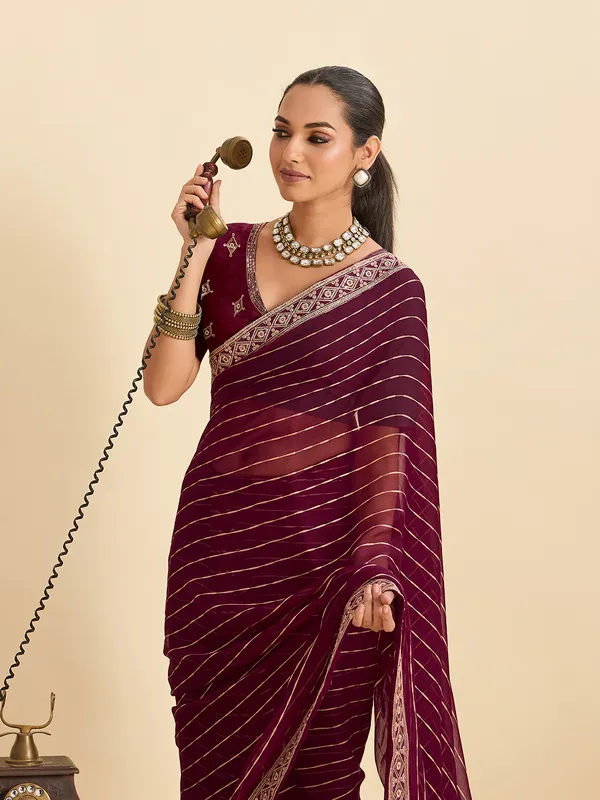 Maroon_Madhvi_Silk_Saree_With_Unstitched_Blouse_Piece
