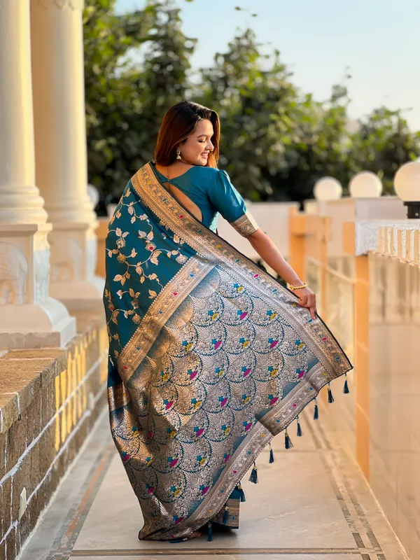 Morpeach_Banarasi_Silk_Saree_With_Unstitched_Blouse_Piece