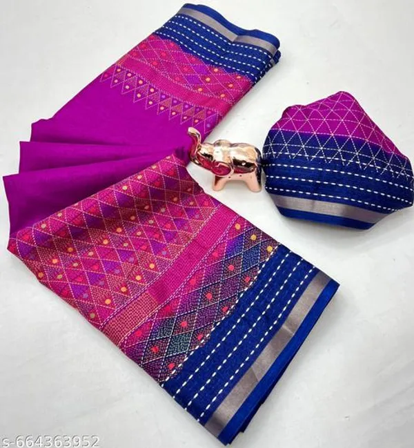 Multicolor_Designer_Printed_Saree_For_Women_With_Blouse_Binny_Crape_Saree_With_Katha_Work_Zari_Border_Lightweight_Party_Festive_Office_Wear_Saree