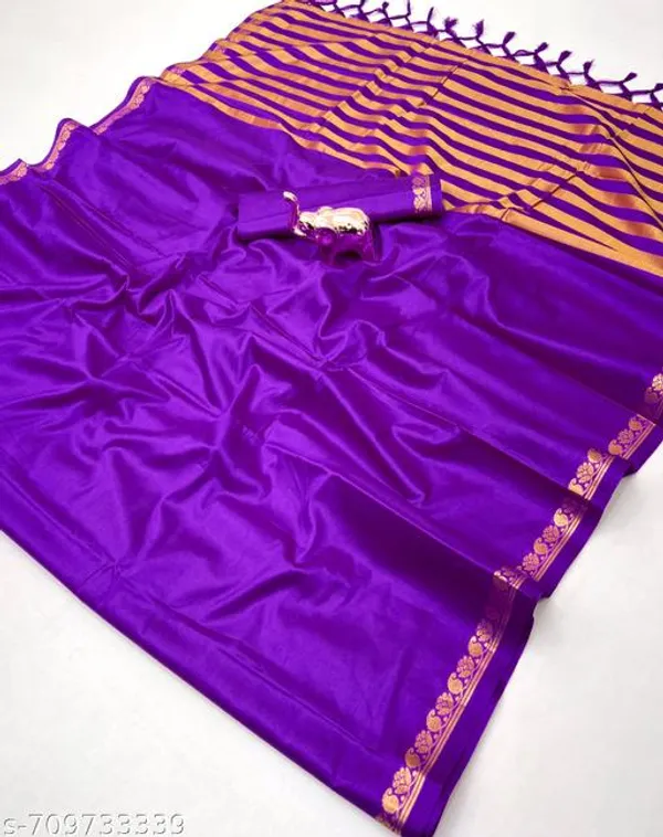 Purple_Mysore_Pure_Soft_Silk_Saree_With_Mango_Zari_Fancy_Border_Chit_Pallu_Royal_Purple_Traditional_Wedding_Festive_Wear_Saree_For_Women