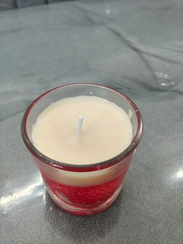 Red_Glitter_Band_Decorative_Scented_Candle_In_Glass_Jar