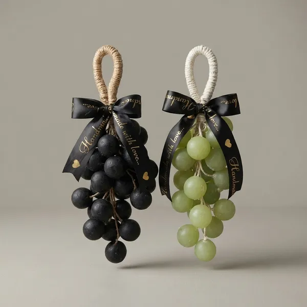 Handmade_Grape_Bunch_Soap_-_Set_Of_2_(Black_&_Green)