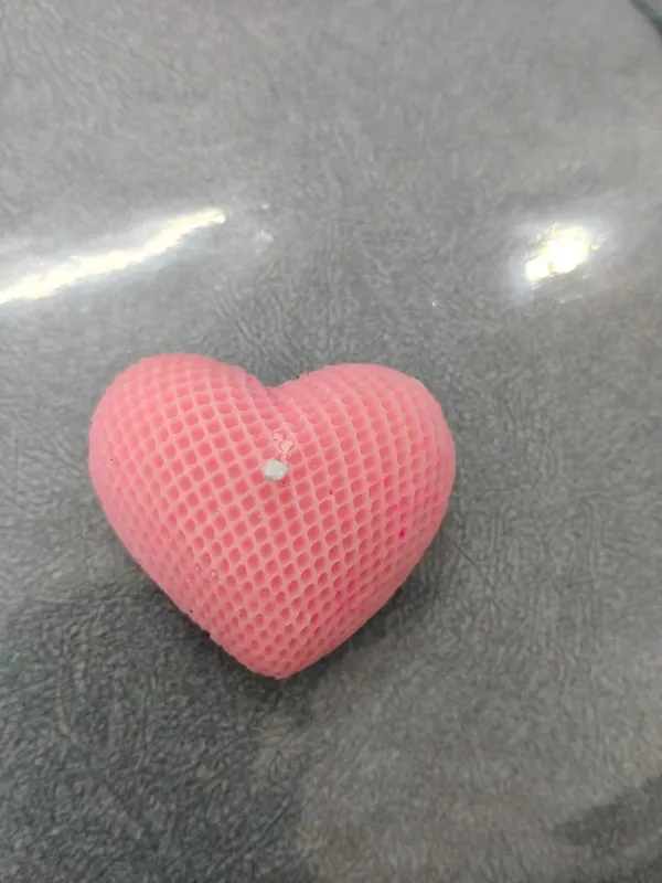 Heart_Shaped_Decorative_Candle_-_Pink_Honeycomb_Textured_Design_(pack_of_6)
