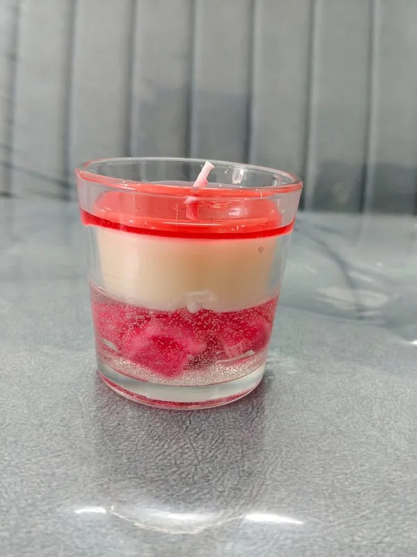 Red_Glitter_Band_Decorative_Scented_Candle_In_Glass_Jar