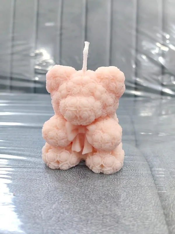 Handmade_Textured_Bear_Candle_-_Decorative_Wax_Sculpture_(Pack_Of_2)