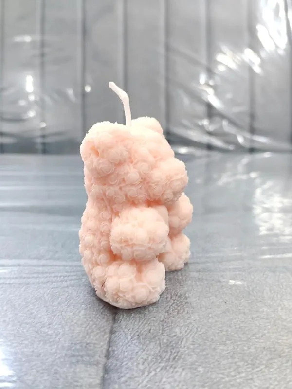 Handmade_Textured_Bear_Candle_-_Decorative_Wax_Sculpture_(Pack_Of_2)
