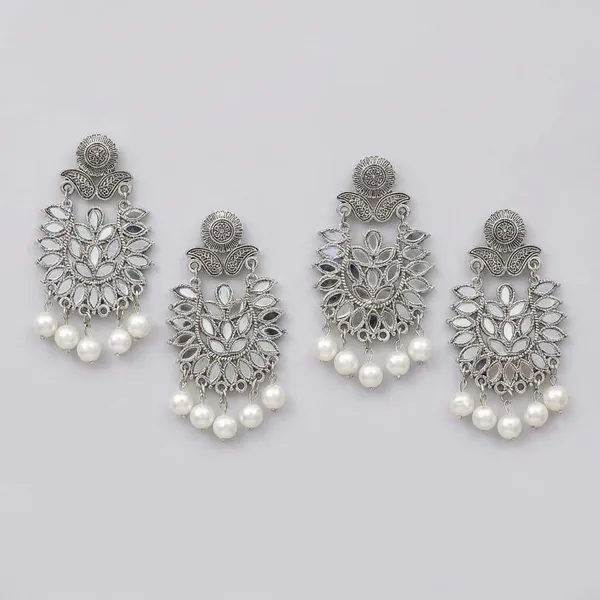 Oxidized_Silver_Floral_Chandbali_Earrings_With_Pearl_Drops_(Pack_Of_2)