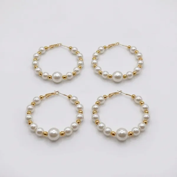 Pearl_And_Gold_Bead_Hoop_Earrings_(Pack_Of_2)