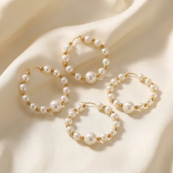 Pearl_And_Gold_Bead_Hoop_Earrings_(Pack_Of_2)