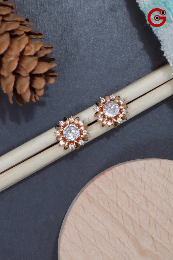 Rose_Gold_Plated_Floral_Crystal_Stud_Earrings